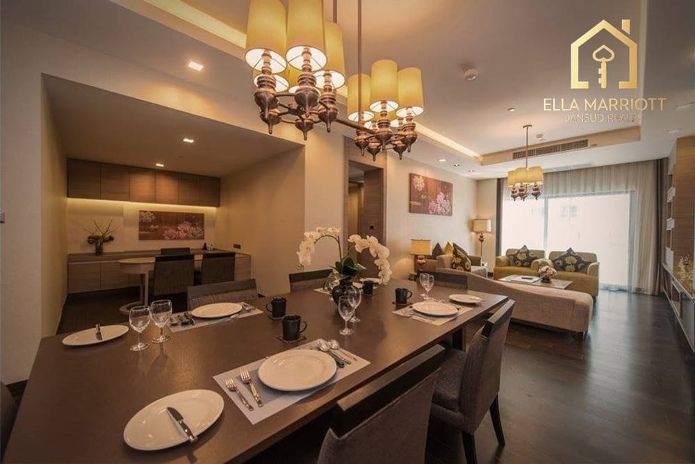 Rent 90K | Serviced 2 plus 1BR | Near BTS Ekkamai | Private Res. 2