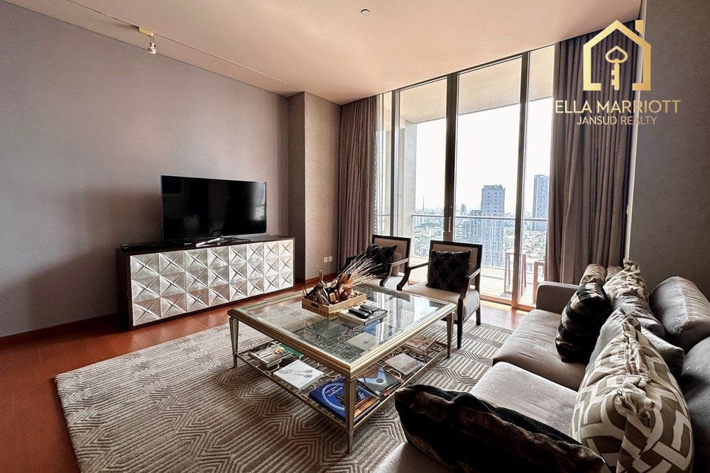 2-Bedroom Condo at The Sukhothai Residences — 15 min walk to MRT Lumphini 11
