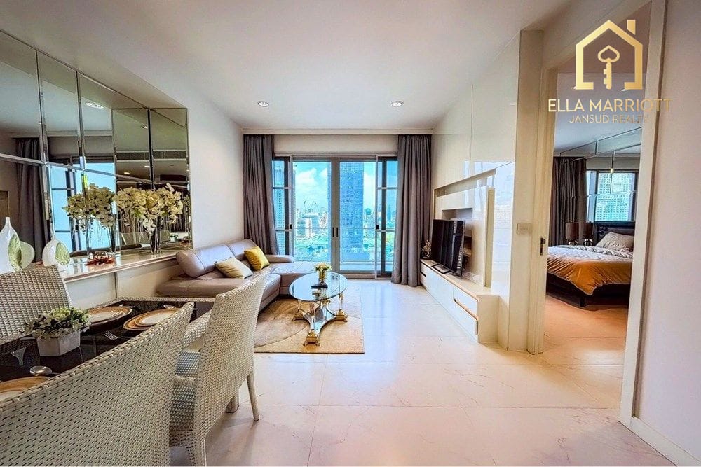 1-Schlafzimmer-Eigentumswohnung in 185 Rajadamri – 7 Gehminuten zur BTS Ratchadamri 3