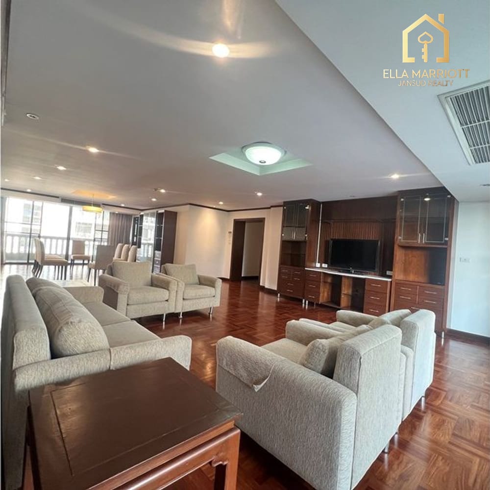 Rent 115K | 290sqm Luxury 3BR | Sukhumvit 24 | High-Floor | Pets OK 2