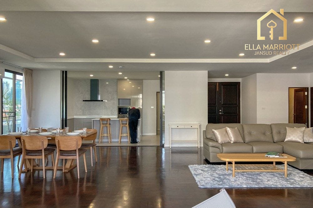 Geräumige Familiensuite mit 3 Schlafzimmern zur Miete für 130.000 in Sukhumvit 49 – Haustierfreundliches Apartment. 6