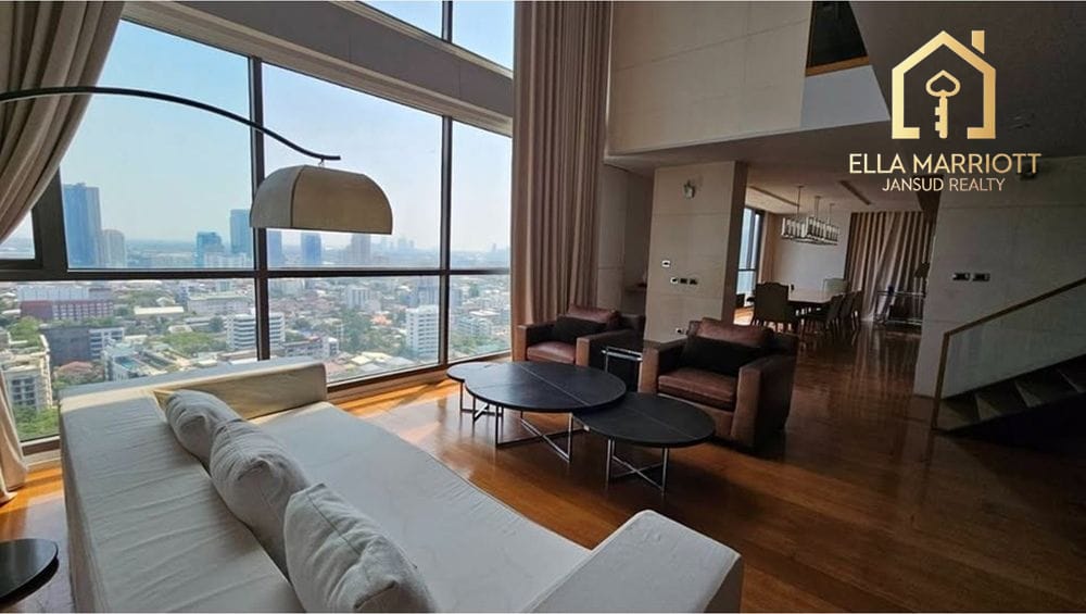 Rent 450K | AEQUA 49 | 481sqm Penthouse Duplex | 4BR | Dog-Friendly 4
