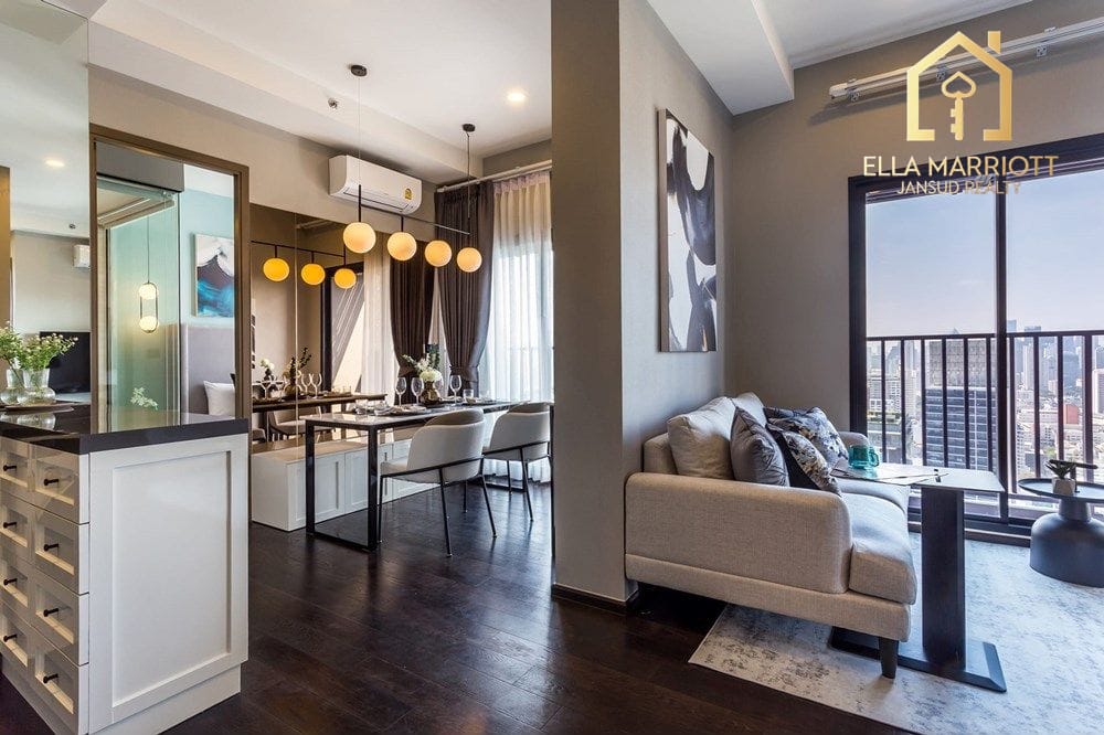 Rent 80K | Park Origin Thonglor | 38th Fl 3BR | 2 Tubs | Near DONKI 1