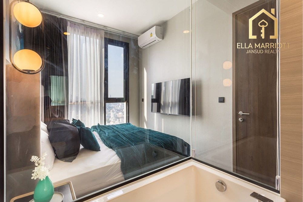 Rent 80K | Park Origin Thonglor | 38th Fl 3BR | 2 Tubs | Near DONKI 11