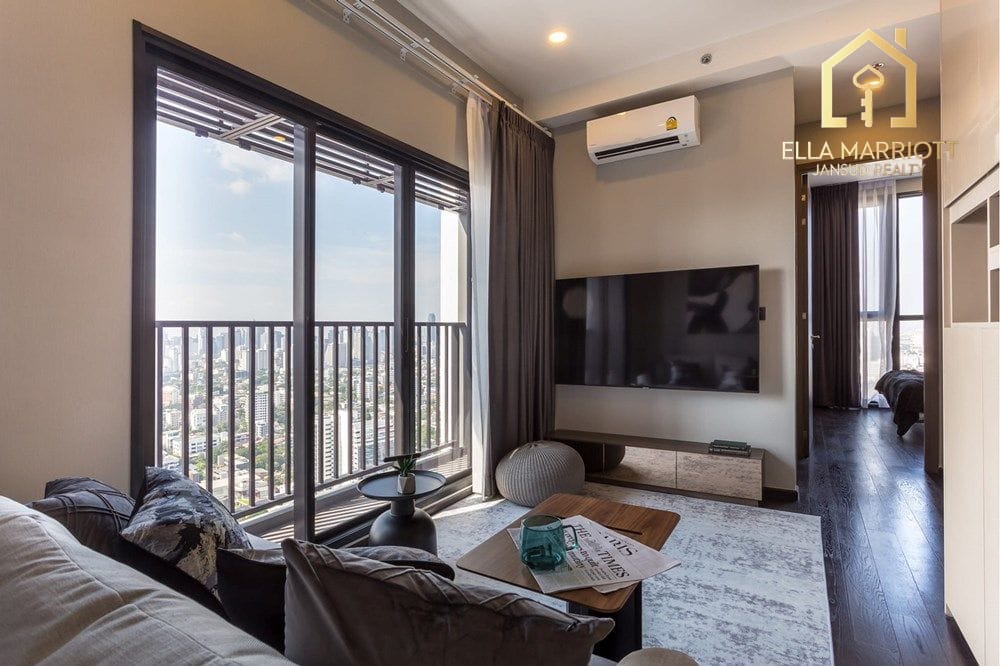 Rent 80K | Park Origin Thonglor | 38th Fl 3BR | 2 Tubs | Near DONKI 2