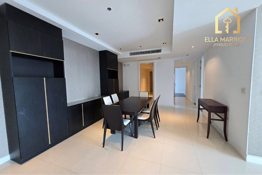 Luxuriöse 3-Zimmer-Wohnung zur Miete in der Athenee Residence – 178m², 38. Etage mit Himmelsblick, 4 Gehminuten zur BTS Phloen Chit 3