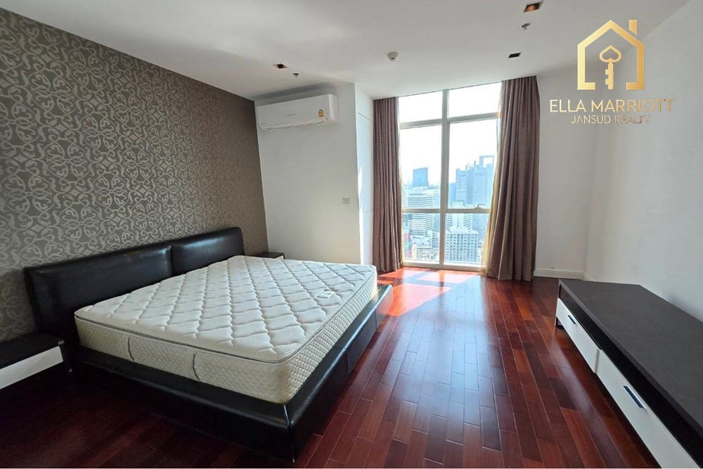 Luxuriöse 3-Zimmer-Wohnung zur Miete in der Athenee Residence – 178m², 38. Etage mit Himmelsblick, 4 Gehminuten zur BTS Phloen Chit 9