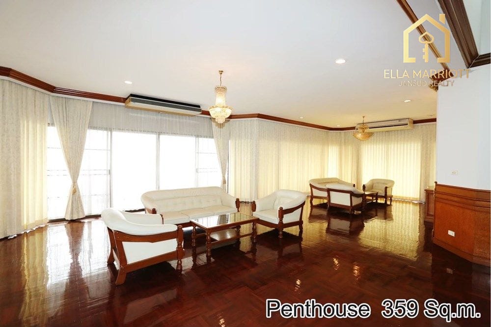 Spacious 3BR Penthouse on 21st Floor in Sukhumvit 23 - Rent 85K 6