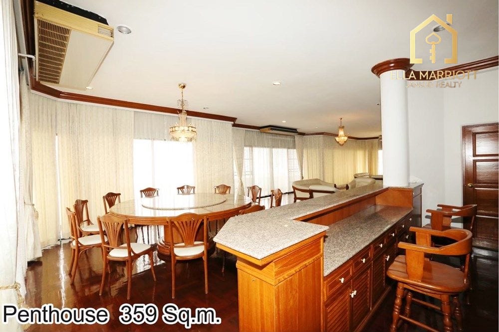 Spacious 3BR Penthouse on 21st Floor in Sukhumvit 23 - Rent 85K 8