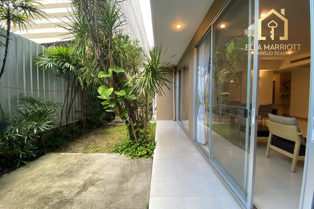 Rent 63K | 150sqm Ground Floor 2BR | Private Garden | Cat Friendly 4