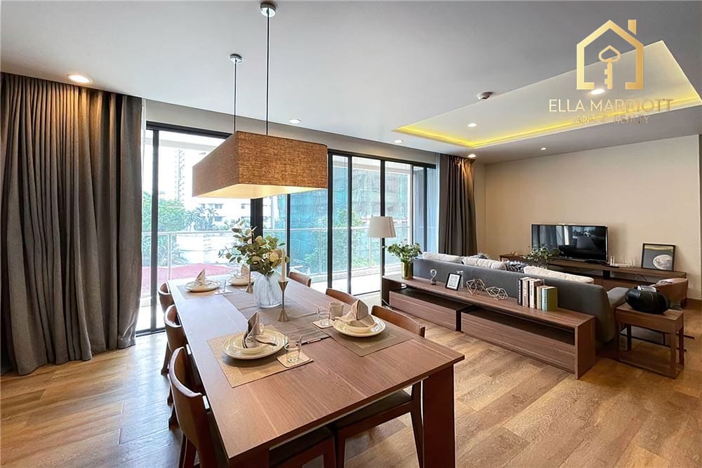 Rent 95K | Newly Renovated 140sqm 3BR | Near BTS Phrom Phong | Pets OK 16
