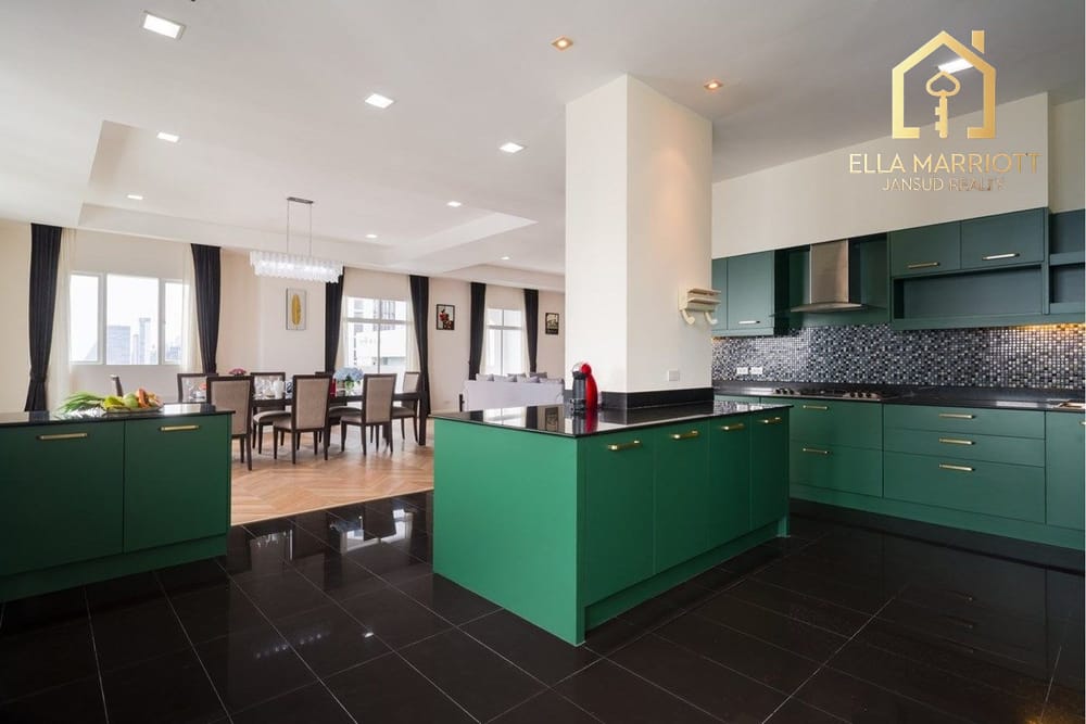 Rent 250K | 29th Fl. Top Penthouse | 4+1BR Sky Mansion | Pet-Friendly 6
