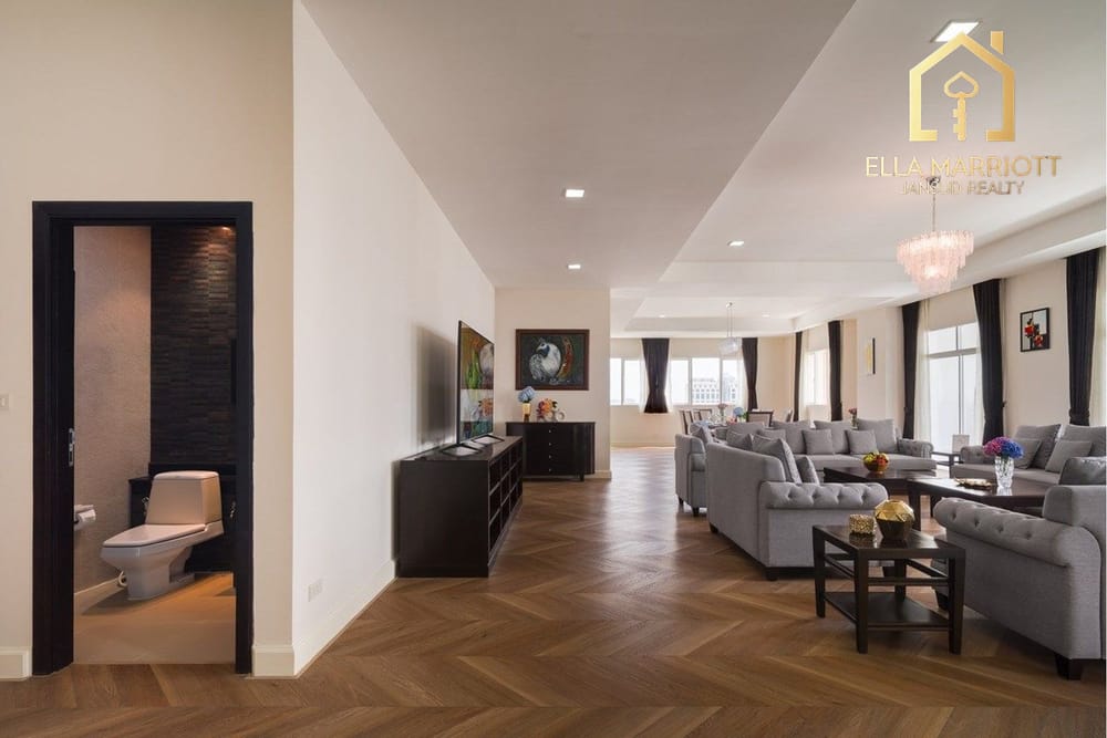Rent 250K | 29th Fl. Top Penthouse | 4+1BR Sky Mansion | Pet-Friendly 9