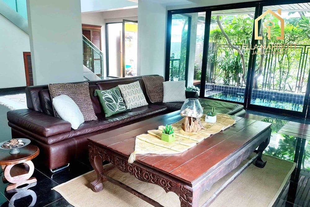 Villa mit privatem Pool, 500 qm, zu vermieten nahe Thonglor BTS, Sukhumvit 53 - 230.000 5