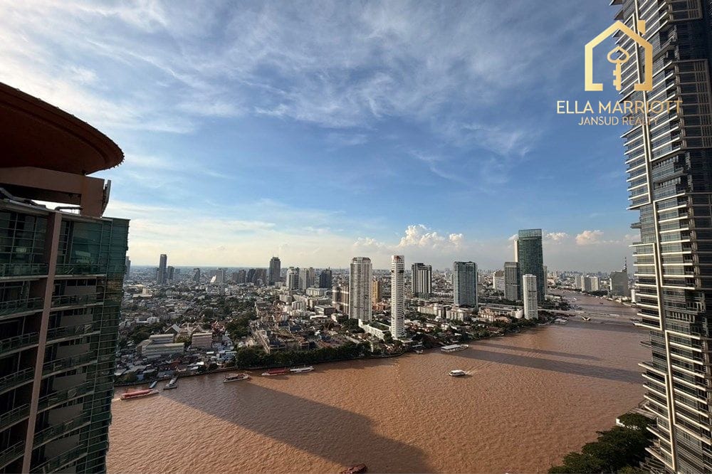 Luxurious 3BR Penthouse Riverside Apartment for Rent in Bangkok 3
