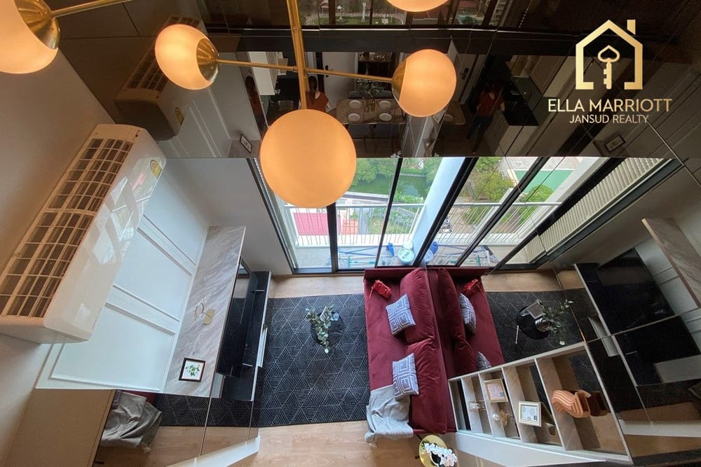 Seltene 53m² Duplex-Wohnung mit 2 Schlafzimmern zur Miete | Noble Recole Sukhumvit 19 | 9 Gehminuten zur MRT 6