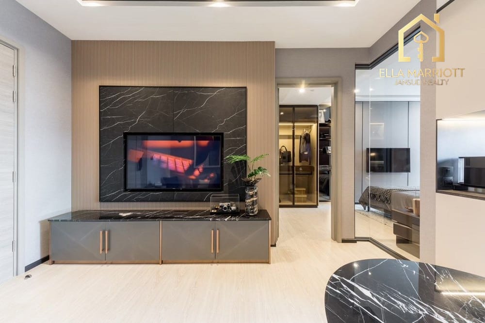 Nagelneue 1-Zimmer-Eigentumswohnung im The Room Sukhumvit 38, Nähe BTS Thonglor 4