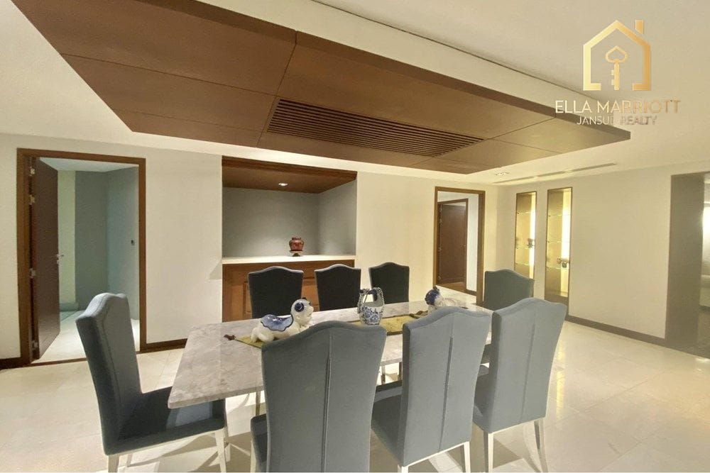 Geräumige 3-Zimmer-Wohnung zur Miete in Kallista Mansion, 130.000, 25. Etage, 13 Gehminuten zur Phetchaburi MRT 4