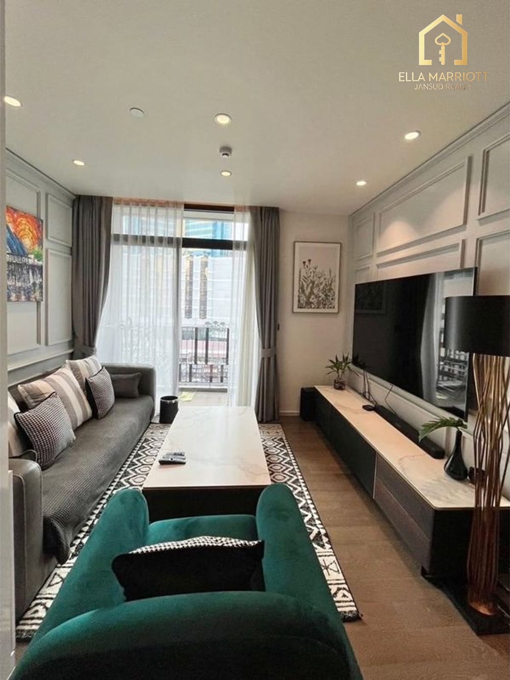 Miete 75.000 | 2 SZ, 2 BZ, Haustierfreundliche Wohnung | 5 Min. zu Fuß zur BTS Asok & 4 Min. zur MRT Sukhumvit | MUNIQ 23 3
