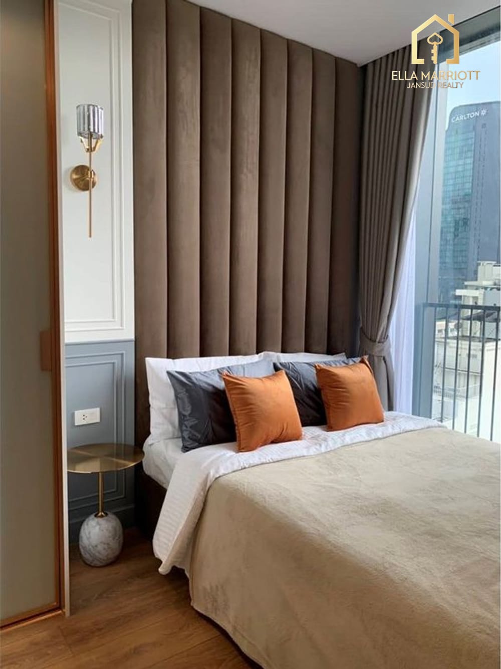 Rent 32K | 34.25sqm 1BR High Fl | Bathtub & City View | Noble BE33 7