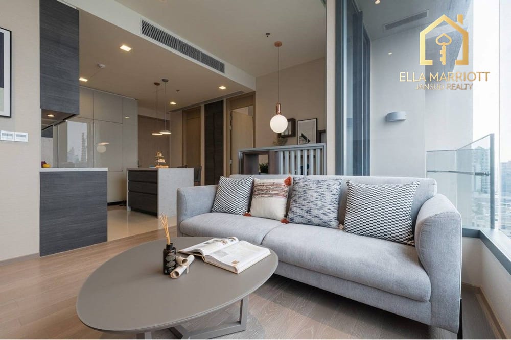 Rent 75K | 75.5sqm 2BR 21st Fl | West View Wattana | THE ESSE Asoke 1