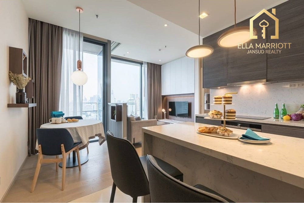 Rent 75K | 75.5sqm 2BR 21st Fl | West View Wattana | THE ESSE Asoke 2