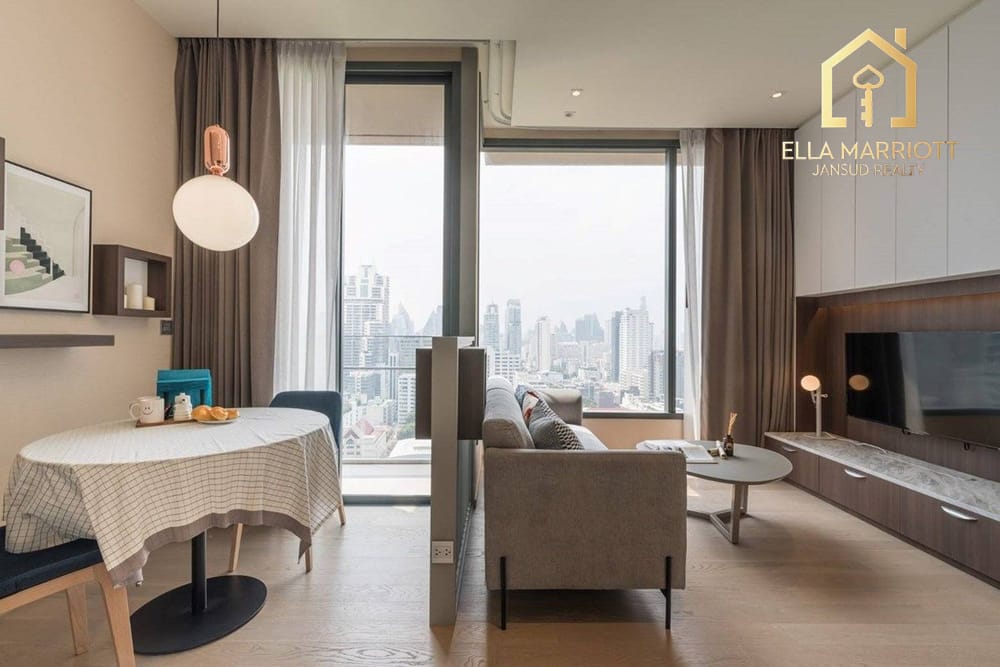 Rent 75K | 75.5sqm 2BR 21st Fl | West View Wattana | THE ESSE Asoke 3