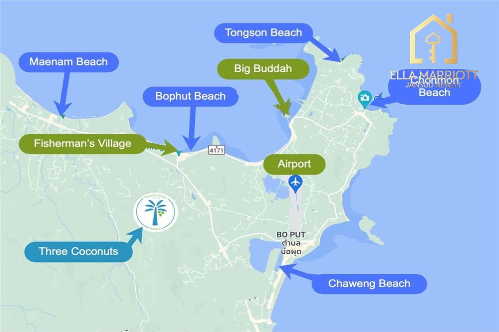 6 Bedroom Villa in Bophut, Koh Samui - Sea views galore 9