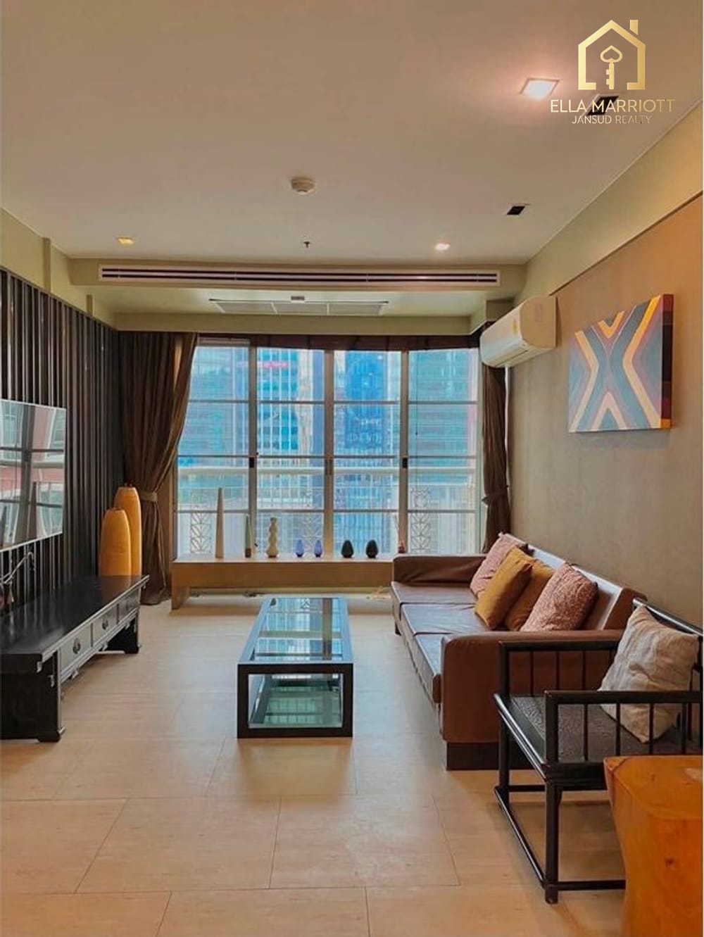 Rent 69K | 125sqm 3BR 16th Fl | 250m BTS/MRT | City Smart Sukhumvit 2