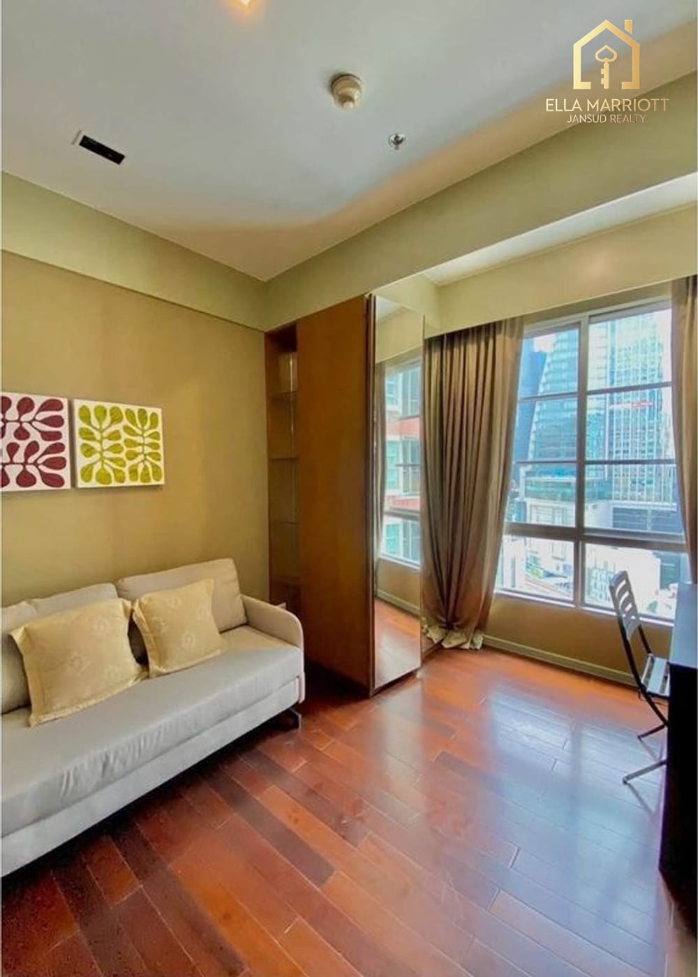 Rent 69K | 125sqm 3BR 16th Fl | 250m BTS/MRT | City Smart Sukhumvit 6