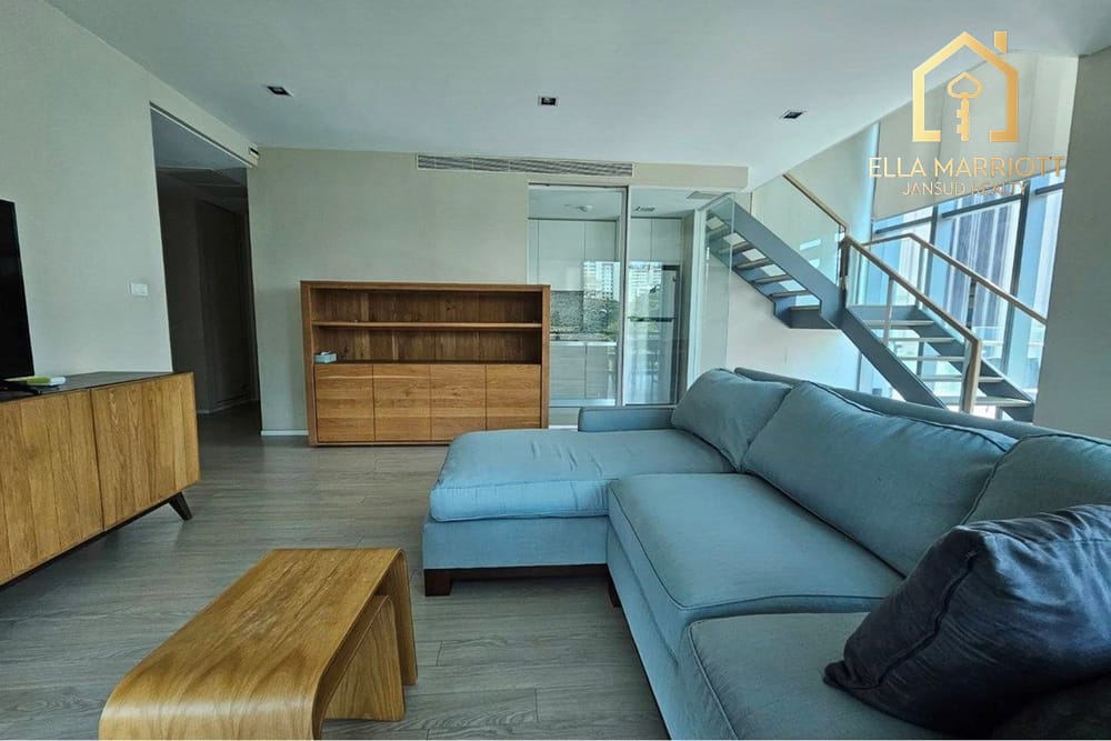 Luxuriöse 2-SZ, 3-BZ Maisonette zur Miete für 75.000 | 125 m² | Nähe BTS Asoke | Sukhumvit 21 4