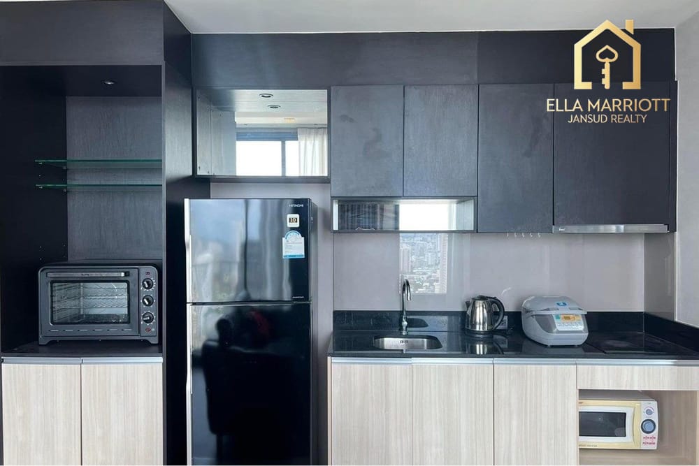 Rent 50K | 65sqm 2BR 2BA 29th Fl | High City View | 2 Min BTS Asok 6