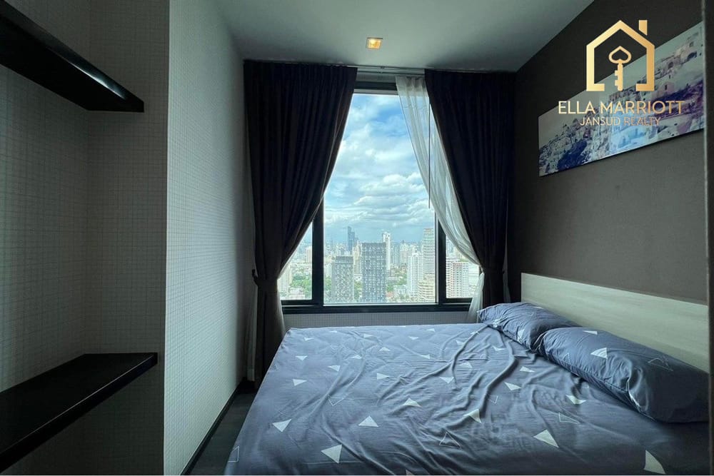 Rent 50K | 65sqm 2BR 2BA 29th Fl | High City View | 2 Min BTS Asok 7