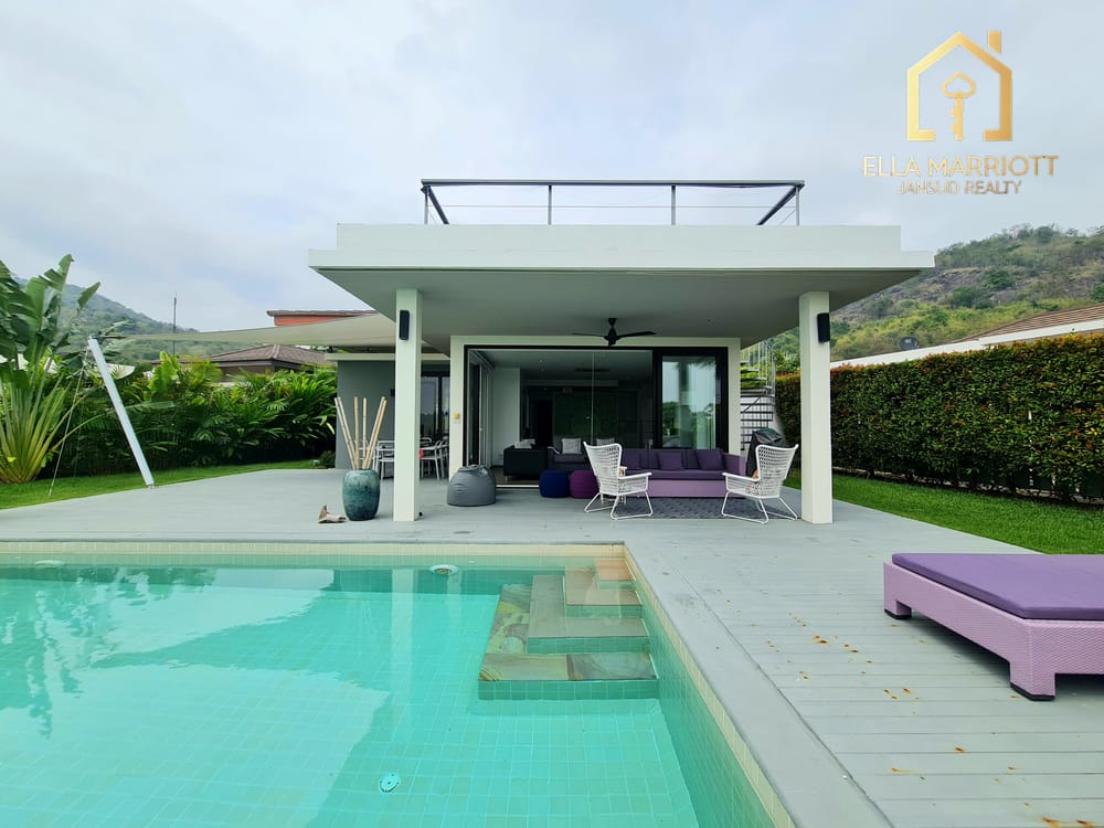 Modern 2-Bedroom Villa for Sale with 24/7 Security in Hua Hin Center - Khao Takiab 41