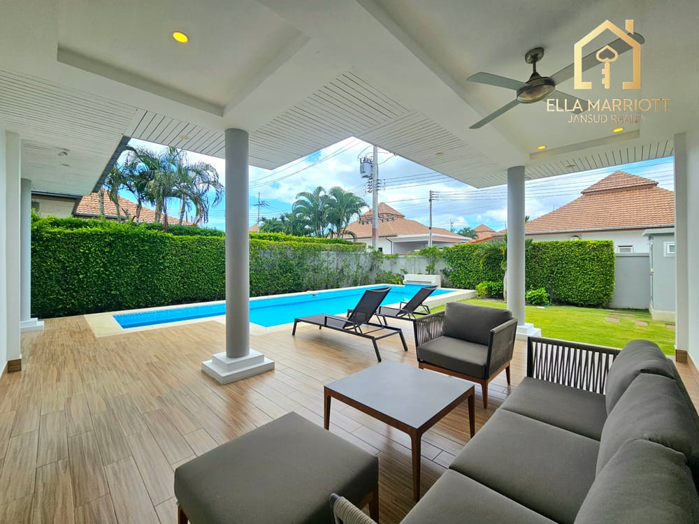 Großzügige 3-Schlafzimmer Pool-Villa in Hua Hin 112 – Khao Tao zu verkaufen – mit 24/7 Sicherheit 28