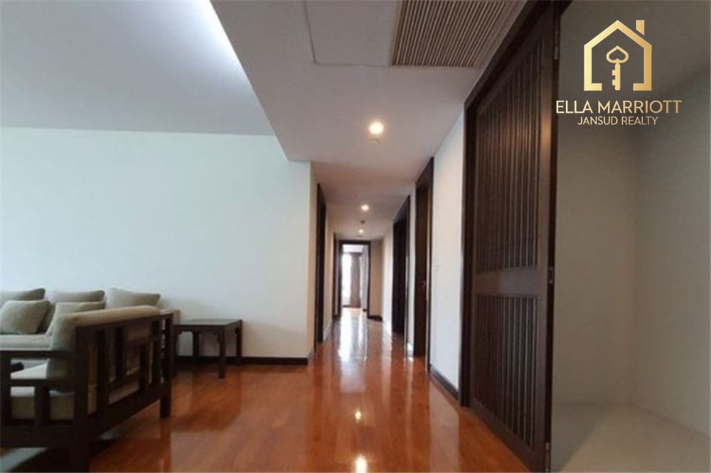 Rent 95K | 231sqm 3+1BR | Thonglor High-Rise | Big Balcony 3