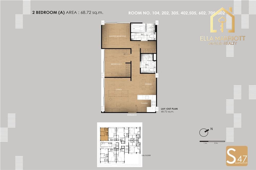 Promotion Price! Brand-New 2-Bedroom Unit for SALE at S47 15