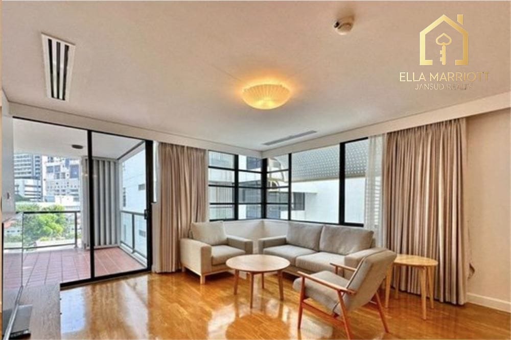 Rent 80K | 148sqm 3BR Low-Rise | Sathorn Soi 1 | Walk to MRT Lumpini 2