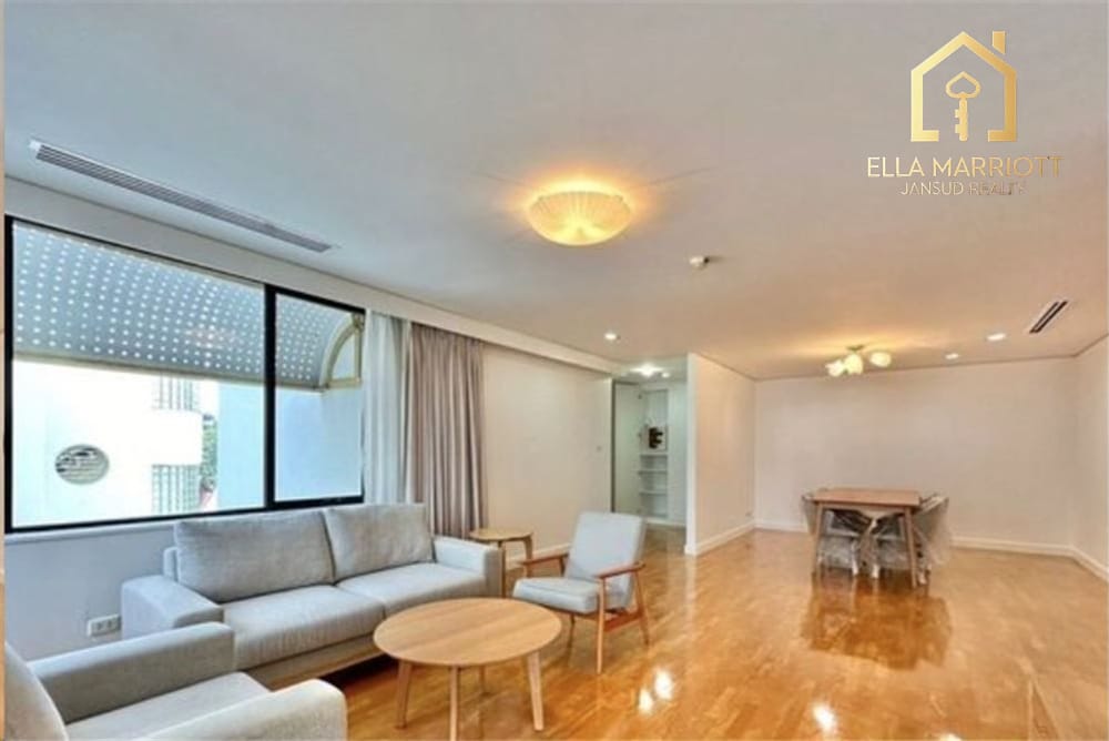 Rent 80K | 148sqm 3BR Low-Rise | Sathorn Soi 1 | Walk to MRT Lumpini 3