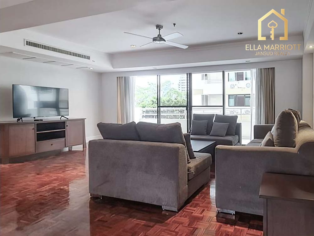 Rent 180K | 320sqm 4BR Family Suite | Dual Balconies | Phrom Phong 1