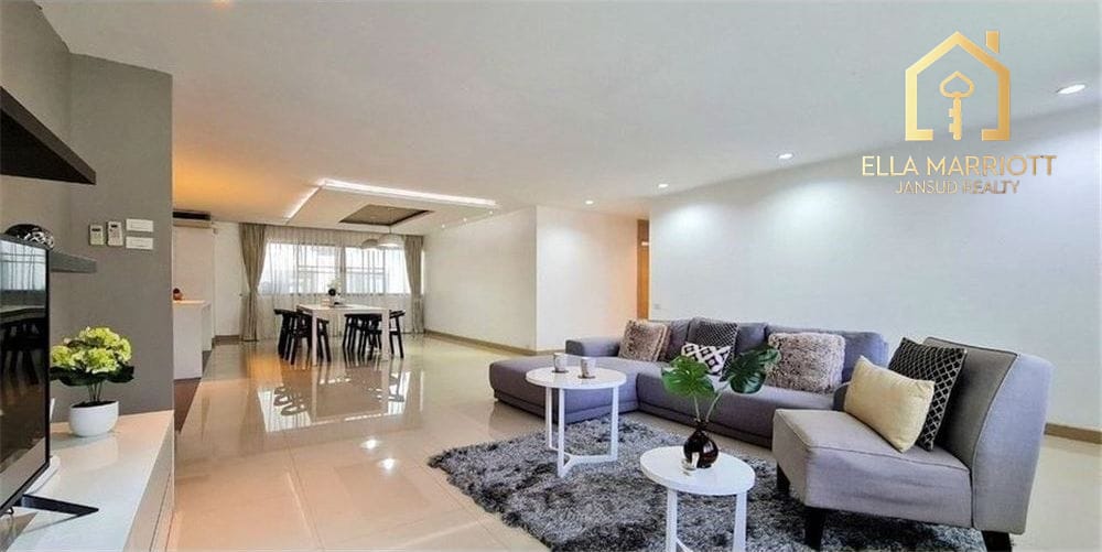 Rent 75K | 220sqm Thonglor Gem | 3BR Reno | Pet-Friendly 3