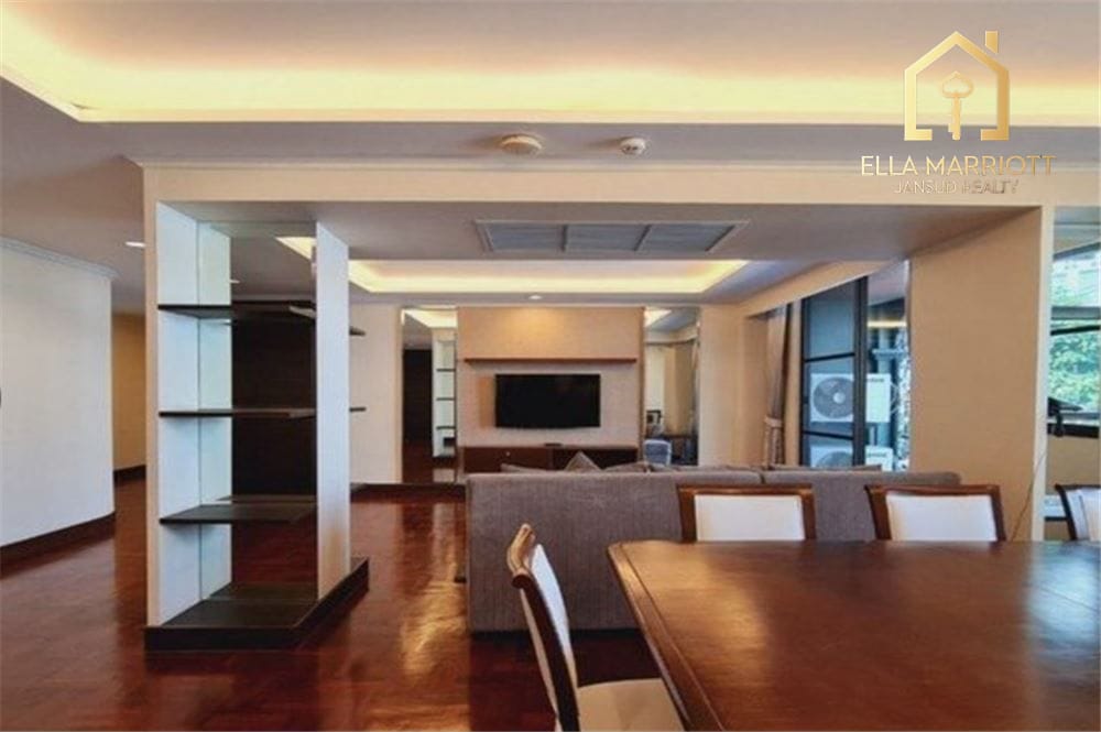 Geräumige 3-Schlafzimmer-Eigentumswohnung in Ruamrudee | 230m² mit Gartenblick | Nahe BTS Ploenchit 4