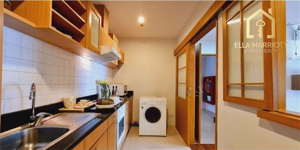 Rent 50K | 91sqm 2BR Wood-Style | Sukhumvit 24 | Near Benjasiri Park 3
