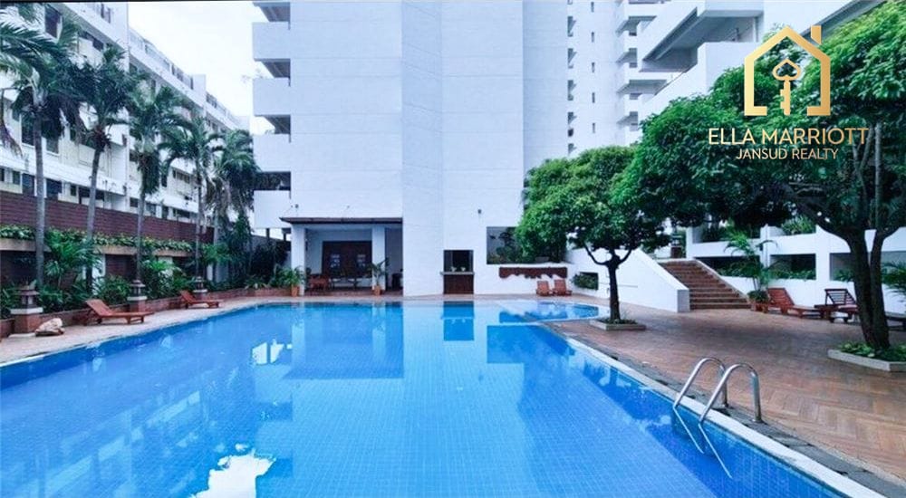 Haustierfreundliche 2-Schlafzimmer-Wohnung zur Miete in Sathorn 15