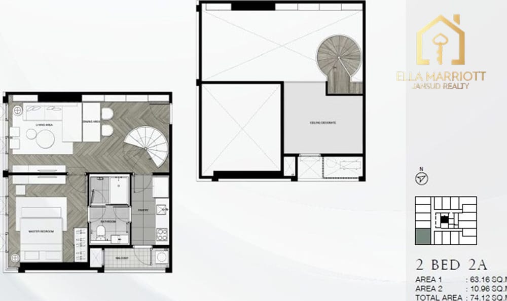 2-Bedroom Condo at Siamese Sukhumvit 87 — 7 min walk to BTS On Nut 19