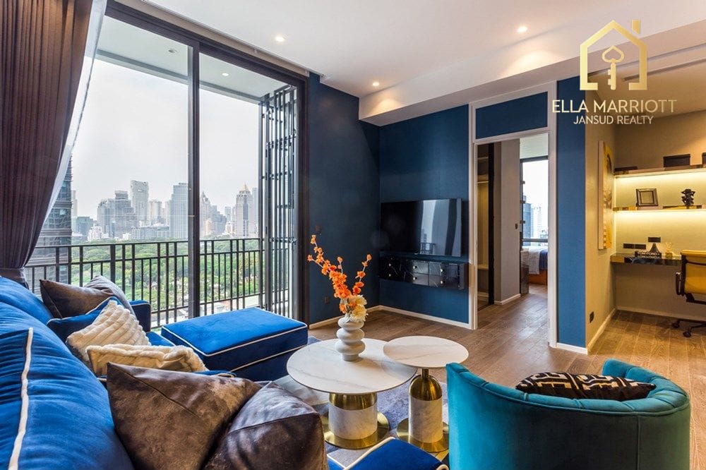 2-Bedroom Condo at MUNIQ LANGSUAN — 18 min walk to BTS Ratchadamri 2