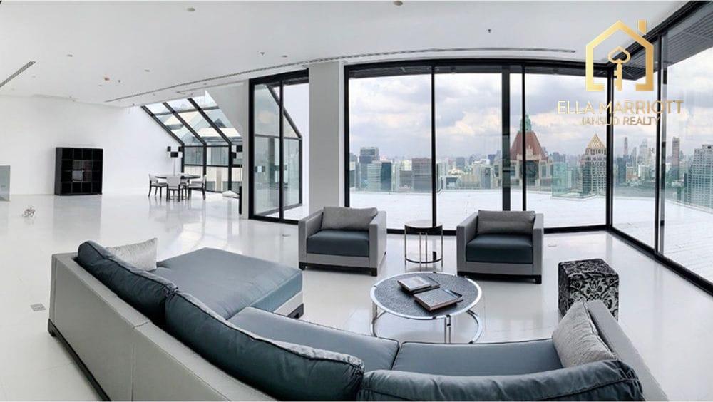 Sathorn Garden Duplex Luxury Penthouse with Panoramic View For Sale 11