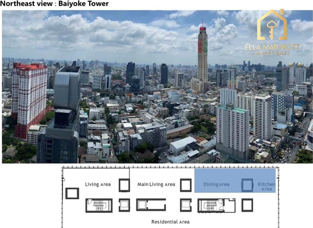 6-Schlafzimmer-Eigentumswohnung im Wish Signature Midtown Siam — 7 Gehminuten zur BTS Ratchathewi 16