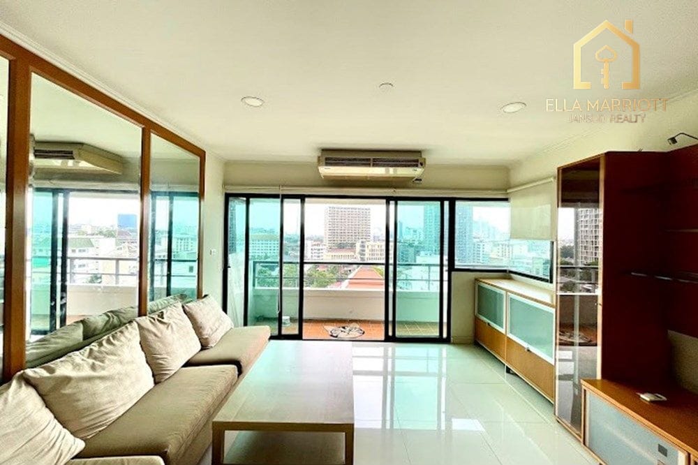 Eigentumswohnung mit 2 Schlafzimmern in Sathorn Gardens — 13 Gehminuten zur MRT Si Lom 2