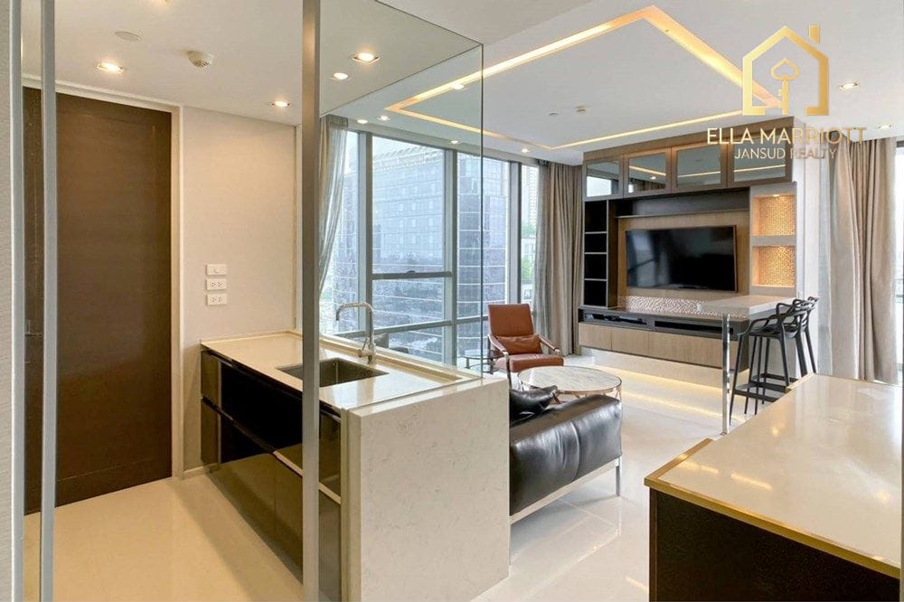 2-Bedroom Condo at The Bangkok Sathon — 2 min walk to BTS Surasak 3